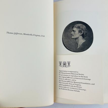 Thomas Jefferson Monticello Virginia USA Hardcover 1975 Westvaco Christmas Ed