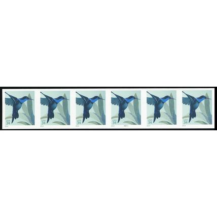 4858b, Mint NH 34¢ - RARE Imperforate PL# Error Strip of Six - Stuart Katz