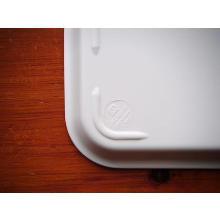 Melamine Sandwich/Serving Tray "Winter Robins" Valerie Pfeiffer, Small White VGC