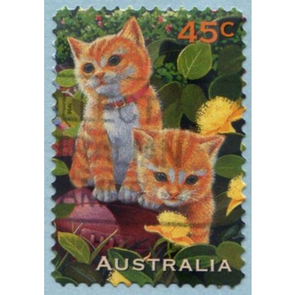 Australia 1996 45c Ginger Kittens P11.5 XFU - SG 1653