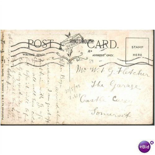 Antique Commercial Series PC 1921 - The Pond By The Roadside - 403