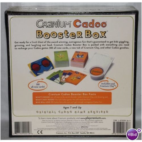 2002 Cranium Cadoo Booster Box MIB