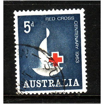 AUSTRALIA 1963 SG 351 5d RED CROSS FINE USED