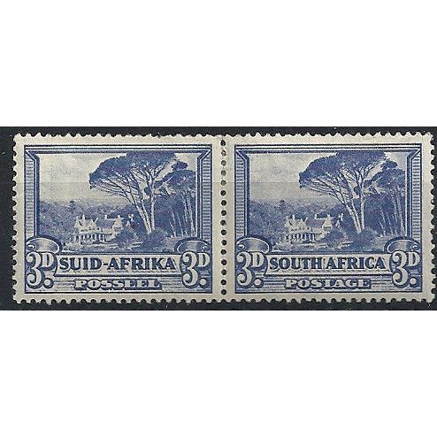South Africa 1940 SG59 3d Ultramarine Mounted Mint PAIR ...