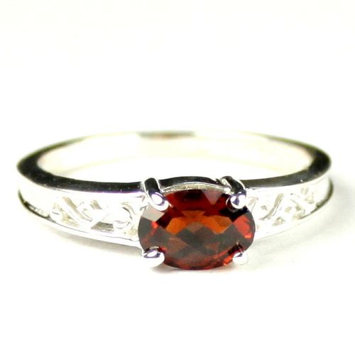 Mozambique Garnet, 925 Sterling Silver Ladies Ring, SR362