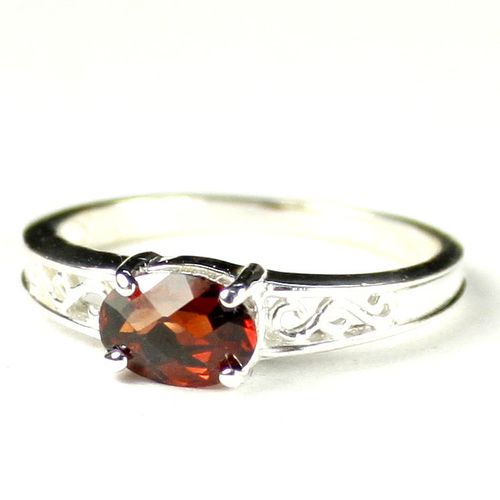 Mozambique Garnet, 925 Sterling Silver Ladies Ring, SR362