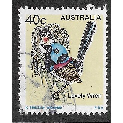 AUS 1978 40c 'BIRD - LOVELY WREN) FINE USED (EBID68-016)