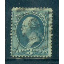 Used 184 3c George Washington Barely Clears M00601