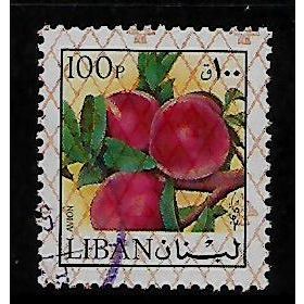 LEBANON 1978 FLOWERS & FRUITS 100p PEACHES SG 1239 FINE USED