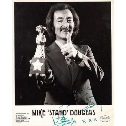 Mike Stand Douglas Hand Signed Giant Publicity Photo