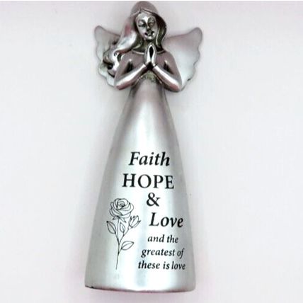 Faith 1 Corinthians 13:13 Angel Ornament 13 CM Gift Christians Figurine