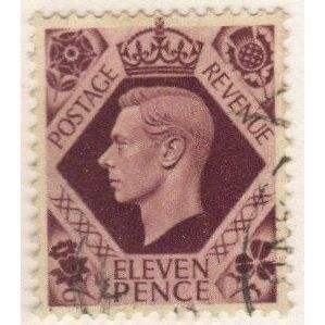 GB 1947 George VI 11d plum used SG474a