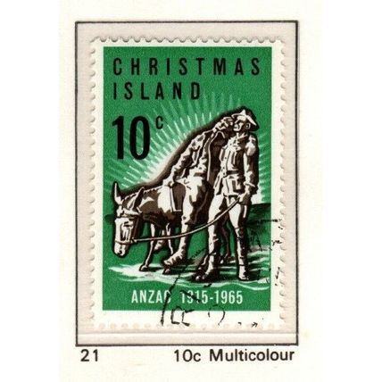 Christmas Island ASC 21 1965 Gallipoli used