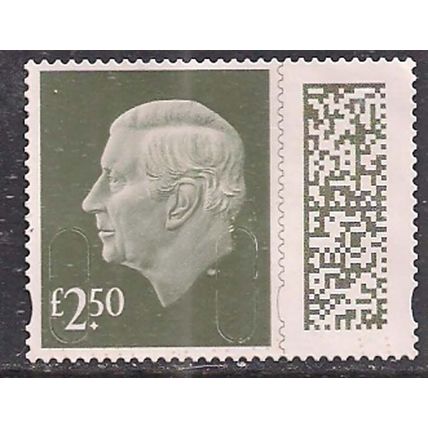 GB 2024 KC 3rd £2.50 Gooseberry Green Machin Used SG V5026 ( L1031 )