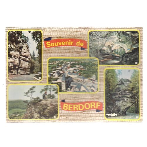 BERDORF, LUXEMBOURG..used vintage postcard 1971 postmark #