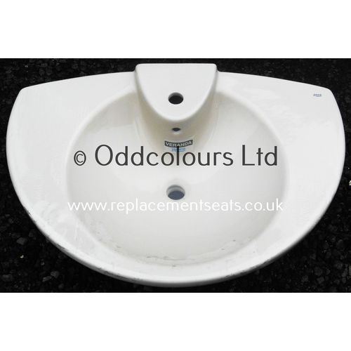 Roca Veranda 80cm 1TH Basin in PERGAMMON