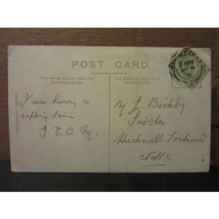 SEVEN STARRS INN, MANCHESTER, LANCASHIRE . used antique postcard 1911 postmark =