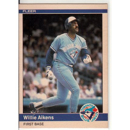 1984 Fleer Update baseball card U-1 Willie Aikens