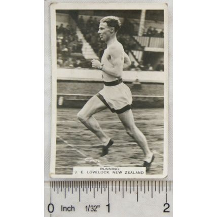 1935 Senior Service Sporting Events & Stars No. 35 J. E. Lovelock, New Zealand