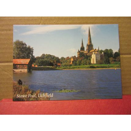 STOWE POOL, LICHFIELD, STAFFORDSHIRE unused postcard by J Salmon a =