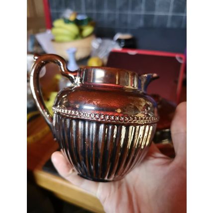 Gibson Brothers Lustreware Tea Pot And Milk Jug