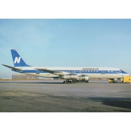 McDonnell Douglas DC-8-52 Plane at Montreal Airport 1980 Postcard