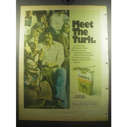 1975 Camel Cigarettes Ad - Meet the Turk