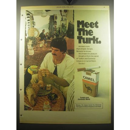 1975 Camel Cigarettes Advertisement - Meet the Turk