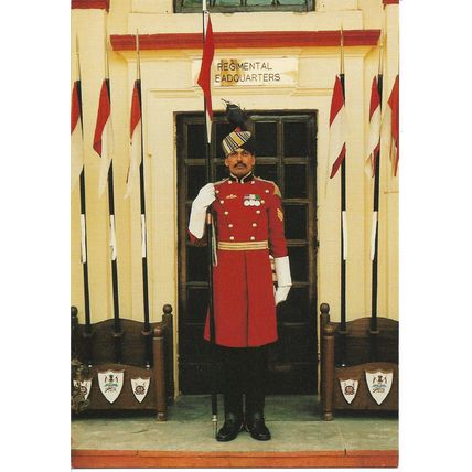 Postcard - The President's Bodyguard of India, 1995 - Regimental Headquarters