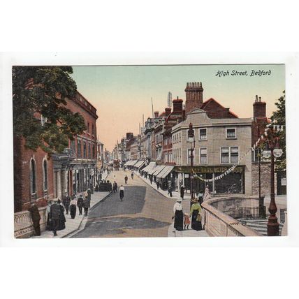 The High Street Bedford Postcard