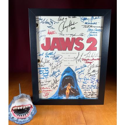 Jaws 2 Script Signed- Autograph Reprints- Full Script- 130 Pages Long