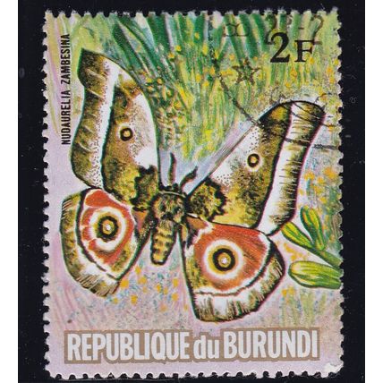 Burundi 1973 Nudaurelia Zambesina 2f CTO SG 855 VGC