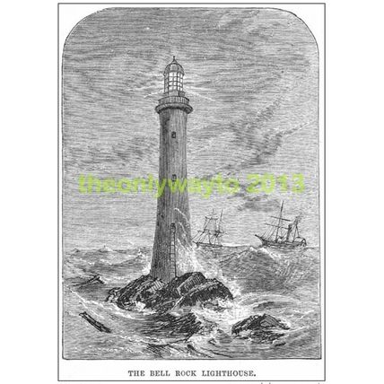Bell Rock Lighthouse, c1900, MODERN REPRODUCTION