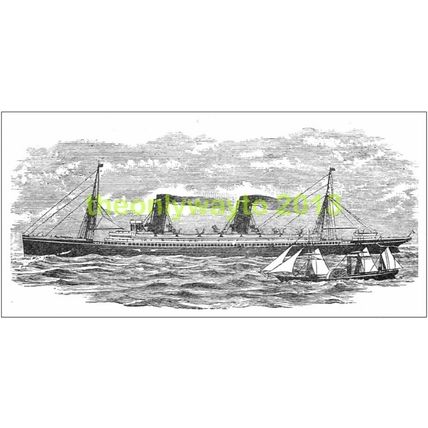 Steamship, c1900, MODERN REPRODUCTION