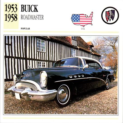 Collectors Club card. Classic Cars. Buick Roadmaster (#2)