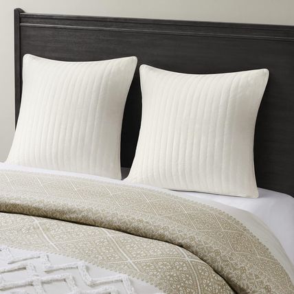 INK+IVY Single 100% Cotton Euro Sham-26" x 26"-200 TC-WHITE-NEW-SEALED-FAST SHIP