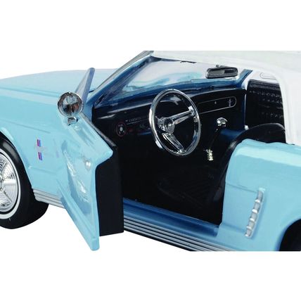 1964 1/2 Ford Mustang Light Blue with White Top James Bond 007 "Thunderball" ...