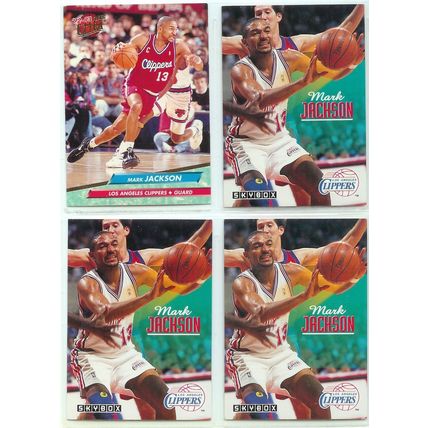 MARK JACKSON 13x card lot incl Blue, Gold Medallion, Sticker