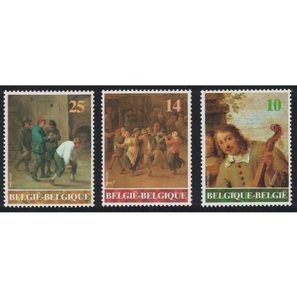 Belgium 300th Death Anniversary of David Teniers the Younger painter 3v 1990