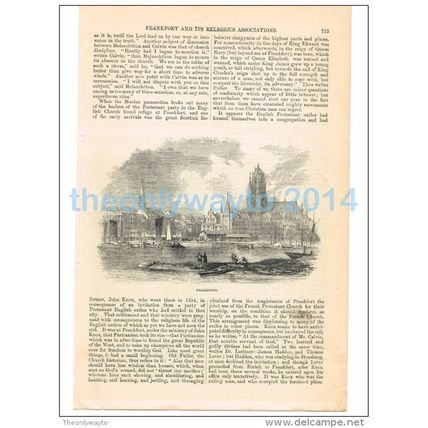 FRANFORT (FRANKFURT), GERMANY, BOOK ILLUSTRATION/PRINT, 1877