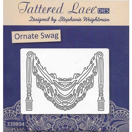 Tattered Lace. Ornate Swag Die. Die Cutting Cardmaking Scrapbooking