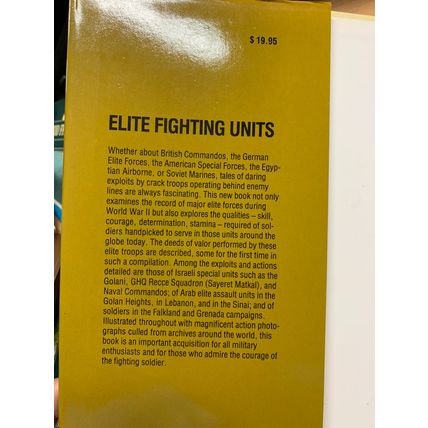 1984 "ELITE FIGHTING UNITS" DAVID ESHEL 1.2kg ILLUSTRATED HARDBACK BOOK (P7)