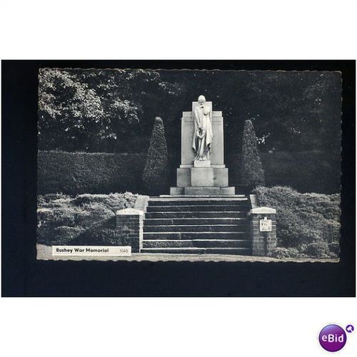 Hertfordshire BUSHEY War Memorial Postcard by H.Reid (1045)