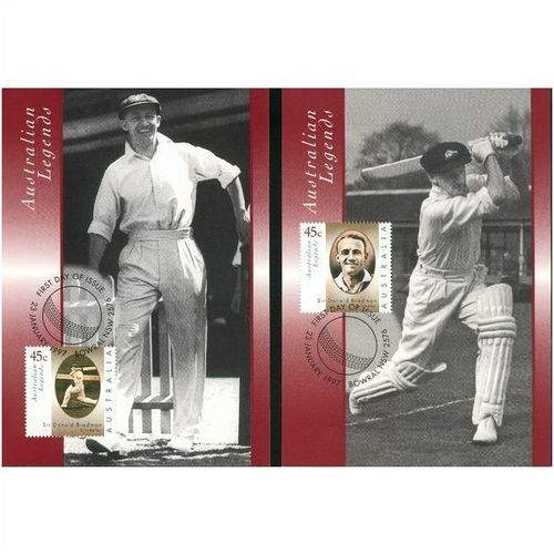 Australia FDI Postcard set 1997 - Australian Cricket Legends