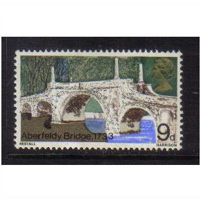 1968 GB 9D BRITISH BRIDGES MNH SG764