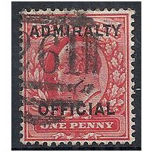 1903 O108 1d Scarlet Admiralty Official Type II Good/Fine Used . ..