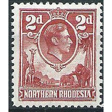 Northern Rhodesia 1941 SG32 2d Carmine-Red Mounted Mint ..