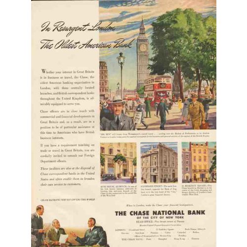 chase national bank 1947 resurgent london oldest american vintage ad