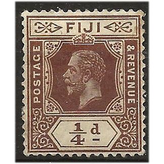 Fiji 1912 SG125 1/4d Brown Mounted Mint . ..