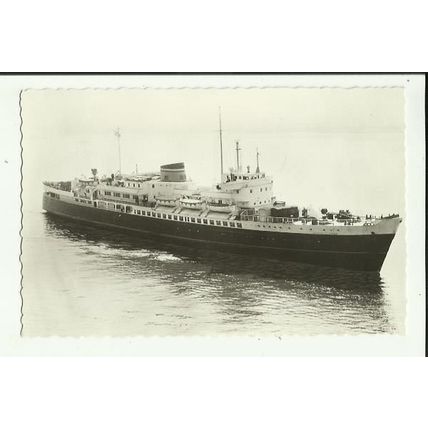 Zeeland SS Co. MV KONINGIN EMMA Postcard (Company card